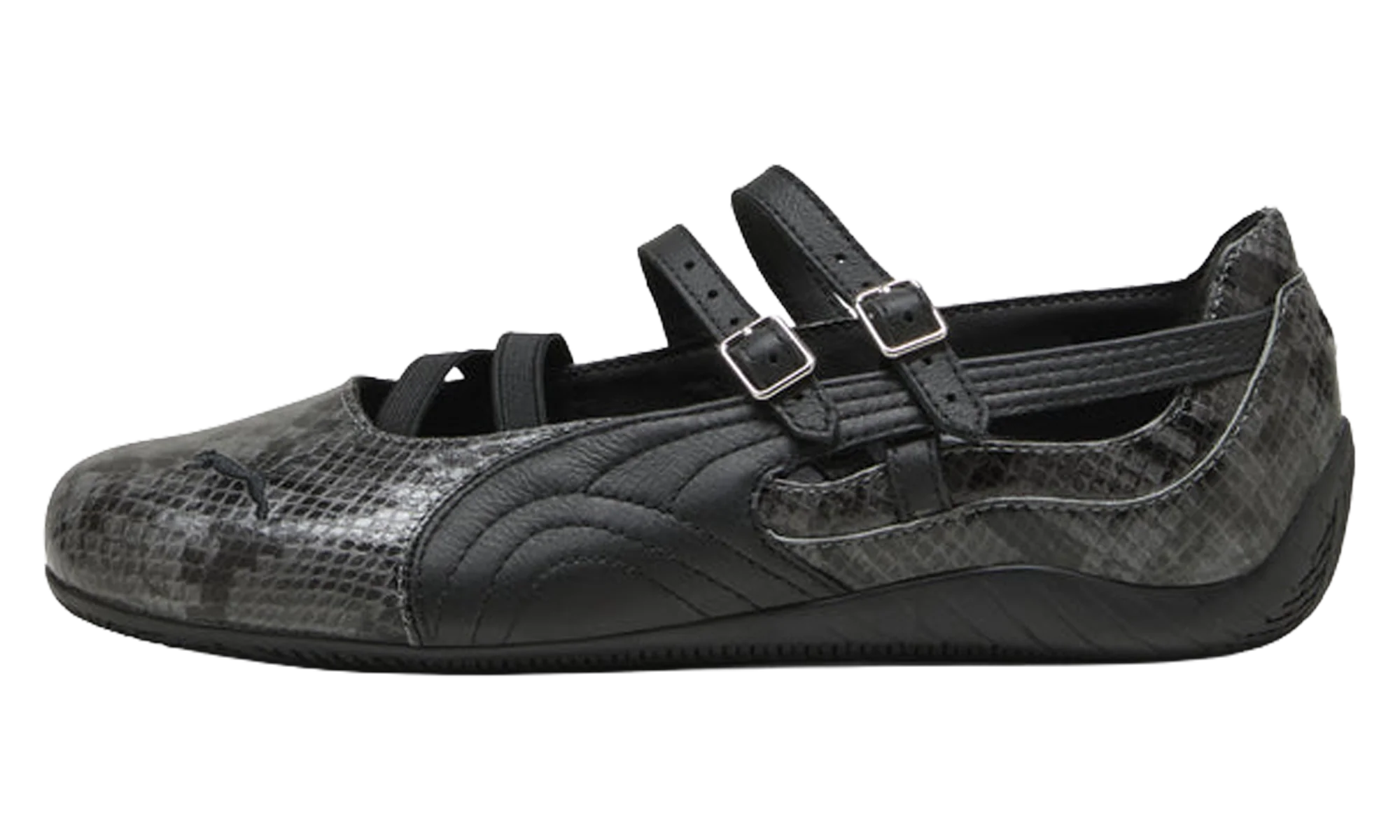Speedcat Ballet WMNS "Snake Print Dark Gray" 405326 02