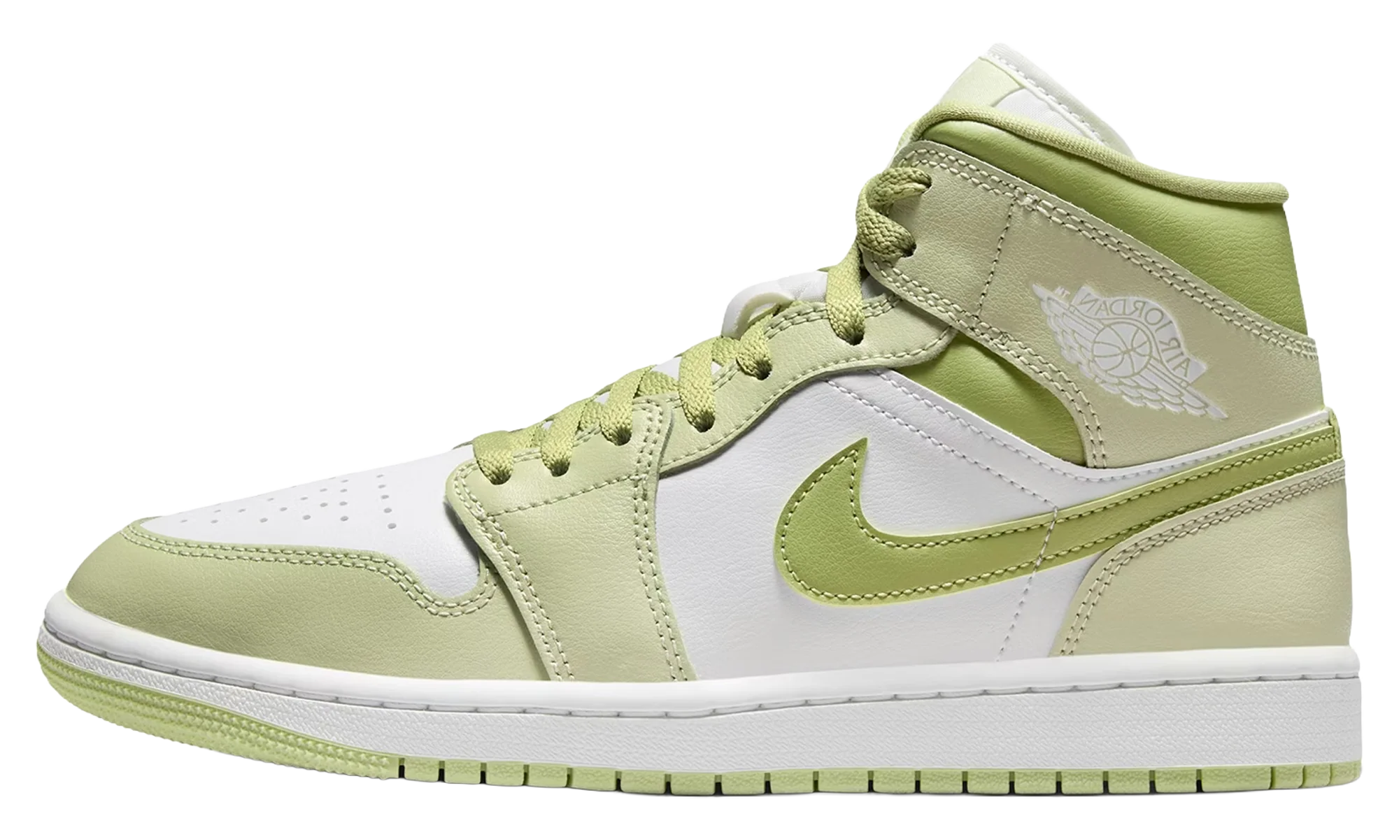 Jordan 1 Mid WMNS "Olive Aura Lawn" BQ6472 302