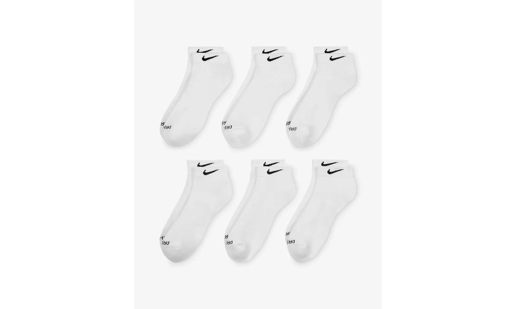Everyday Plus Cushioned Training Low Socks (6 Pairs) "White" SX7042 100