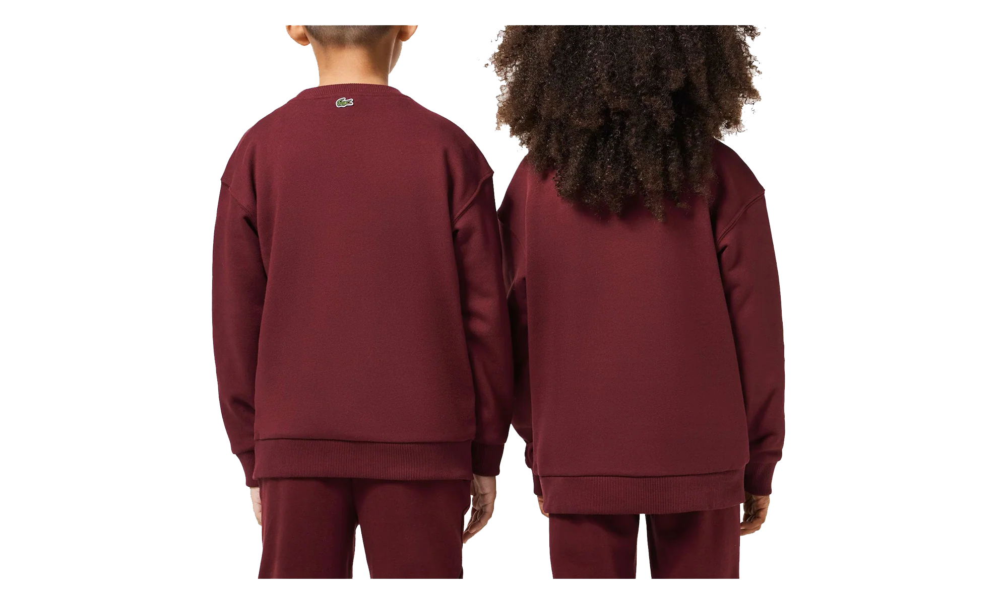 Signature Print Fleece Sweatshirt GS "Bordeaux" SJ1231 YUP