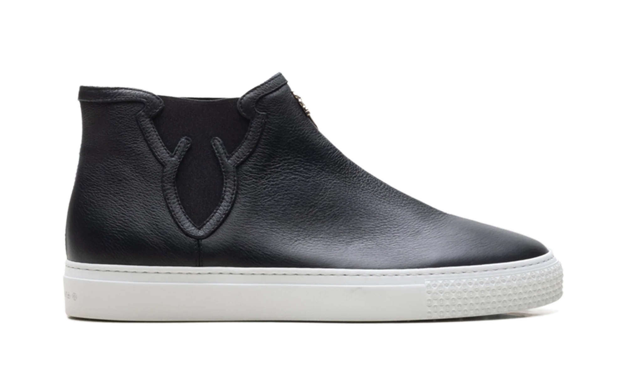 Leather High Top Trainers "Black" CHRM1173