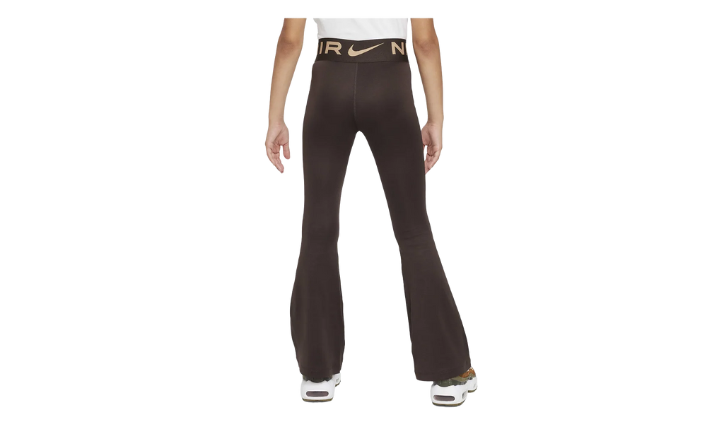 Air Essential Girls' High-Waisted Flared Leggings GS "Baroque Brown / Hemp" FD2963 237