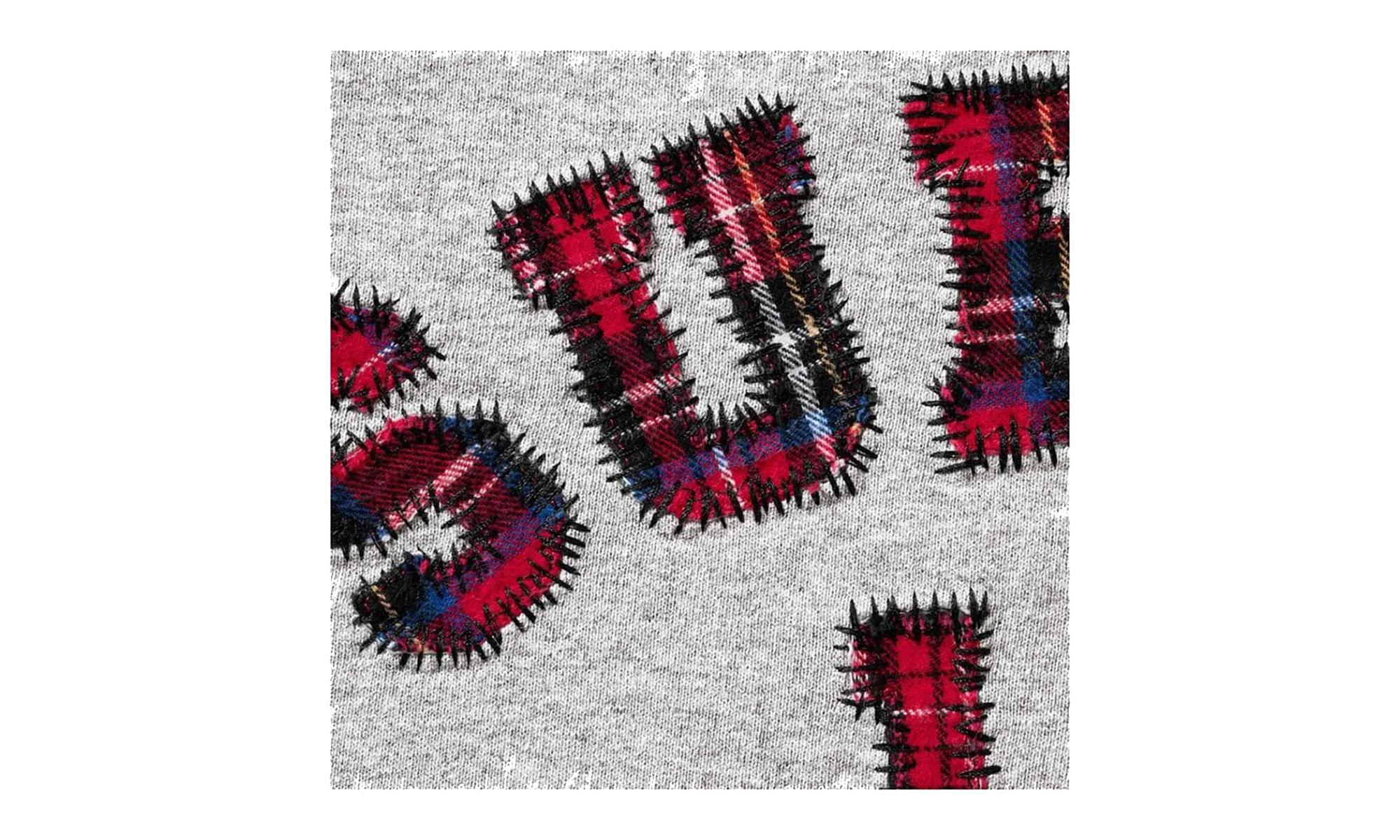Plaid Arc Crewneck "SS26 - heather grey" SU27410