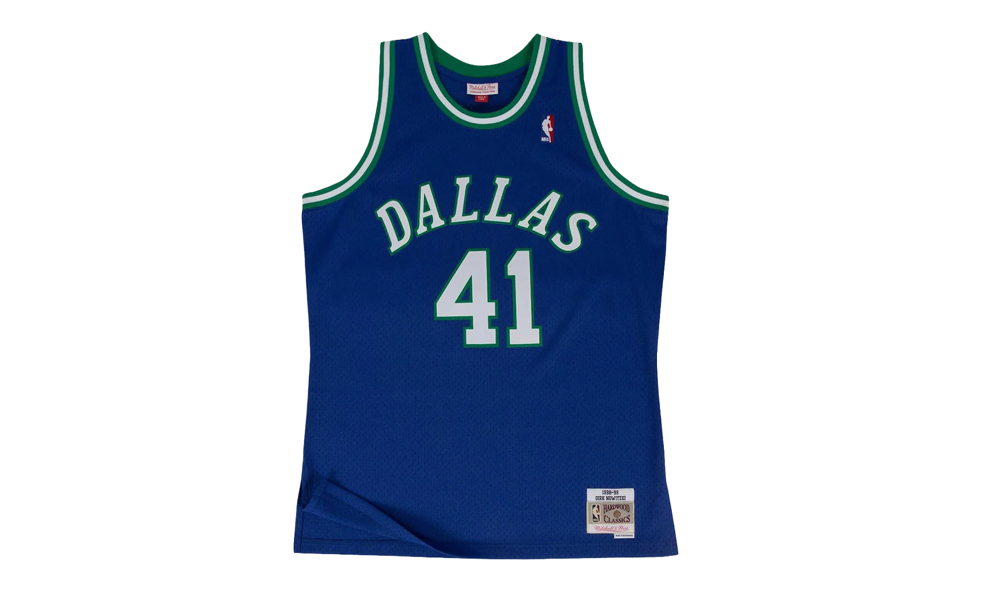 NBA Dirk Nowitzki Swingman Road Jersey "1998 Dallas Mavericks - Royal" SMJYGS18158 DMAROYA98DNO