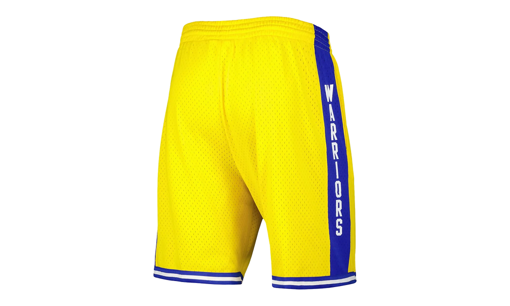 NBA Swingman Home Shorts "1974-75 Golden State Warriors - Yellow" SMSHGS18229 GSWYELL74