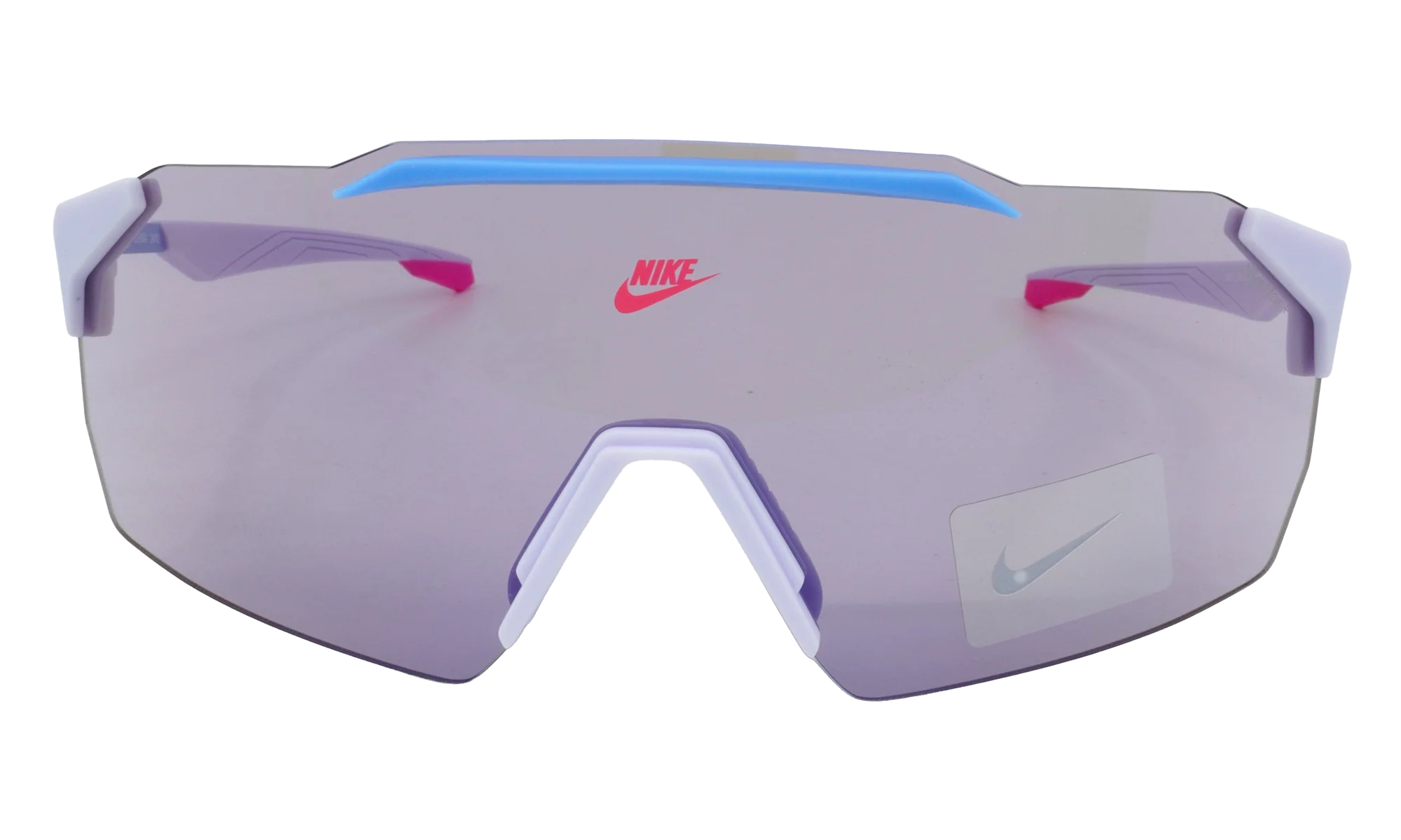 Limitless Shield Mirrored Sunglasses "Amethyst Tint / Blue Flash" IB3521X 538