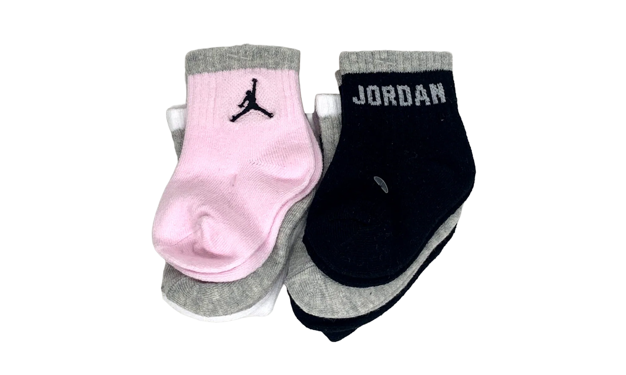 Air Jordan Ankle Socks (6 Pairs) TD "Pink / Black" NJ3062 A9Y