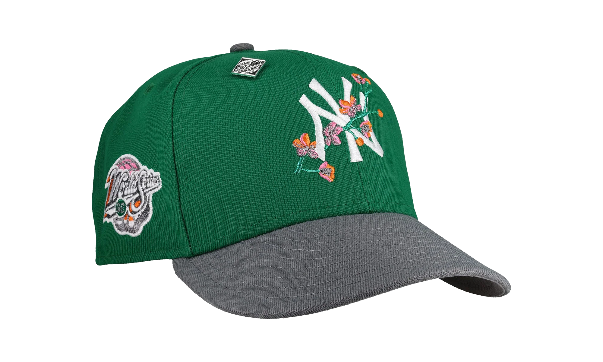 59FIFTY New York Yankees 1998 World Series Fitted Hat "Green / Floral" NE245