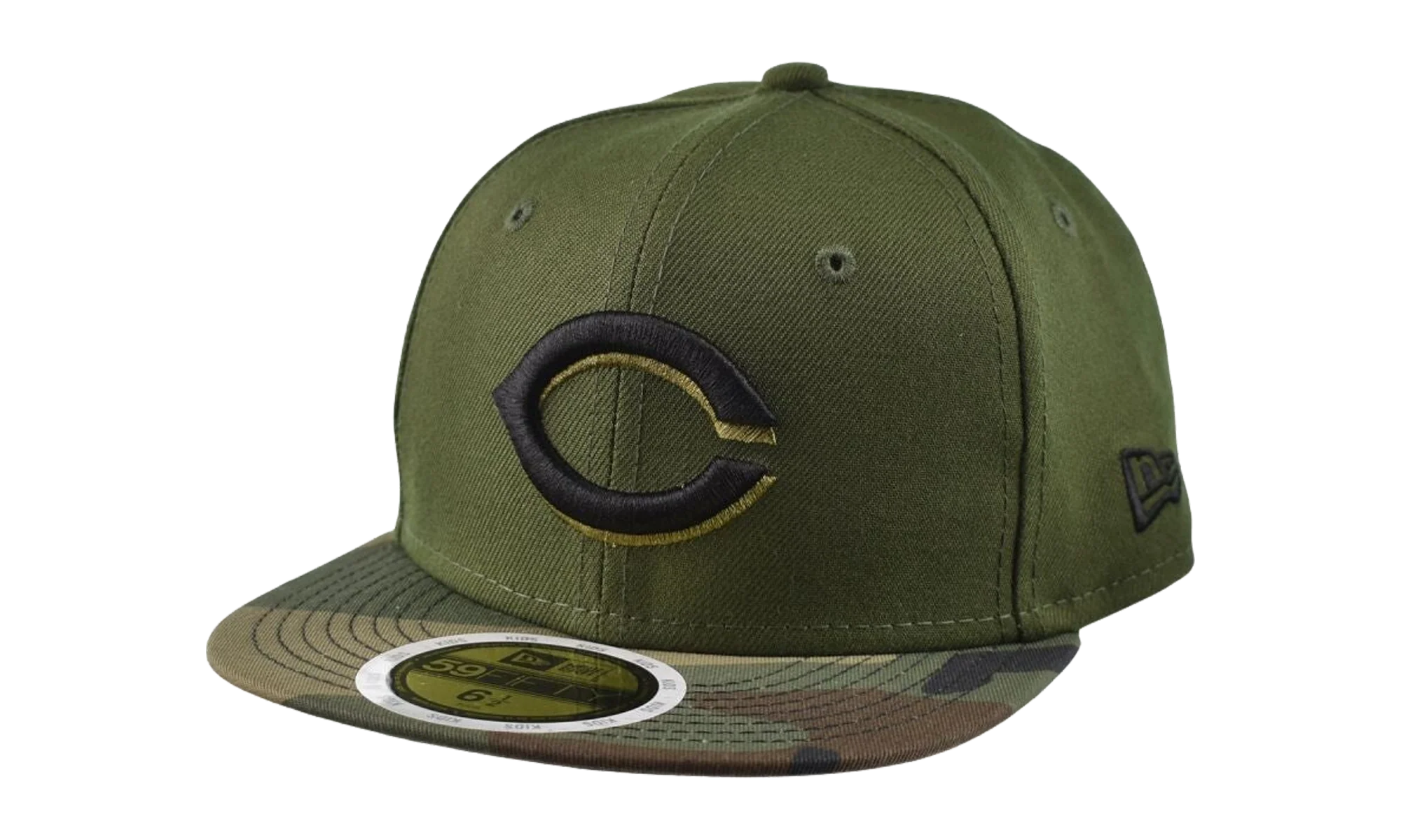59FIFTY Cincinnati Reds Fitted Hat "Olive Camo" 70423591
