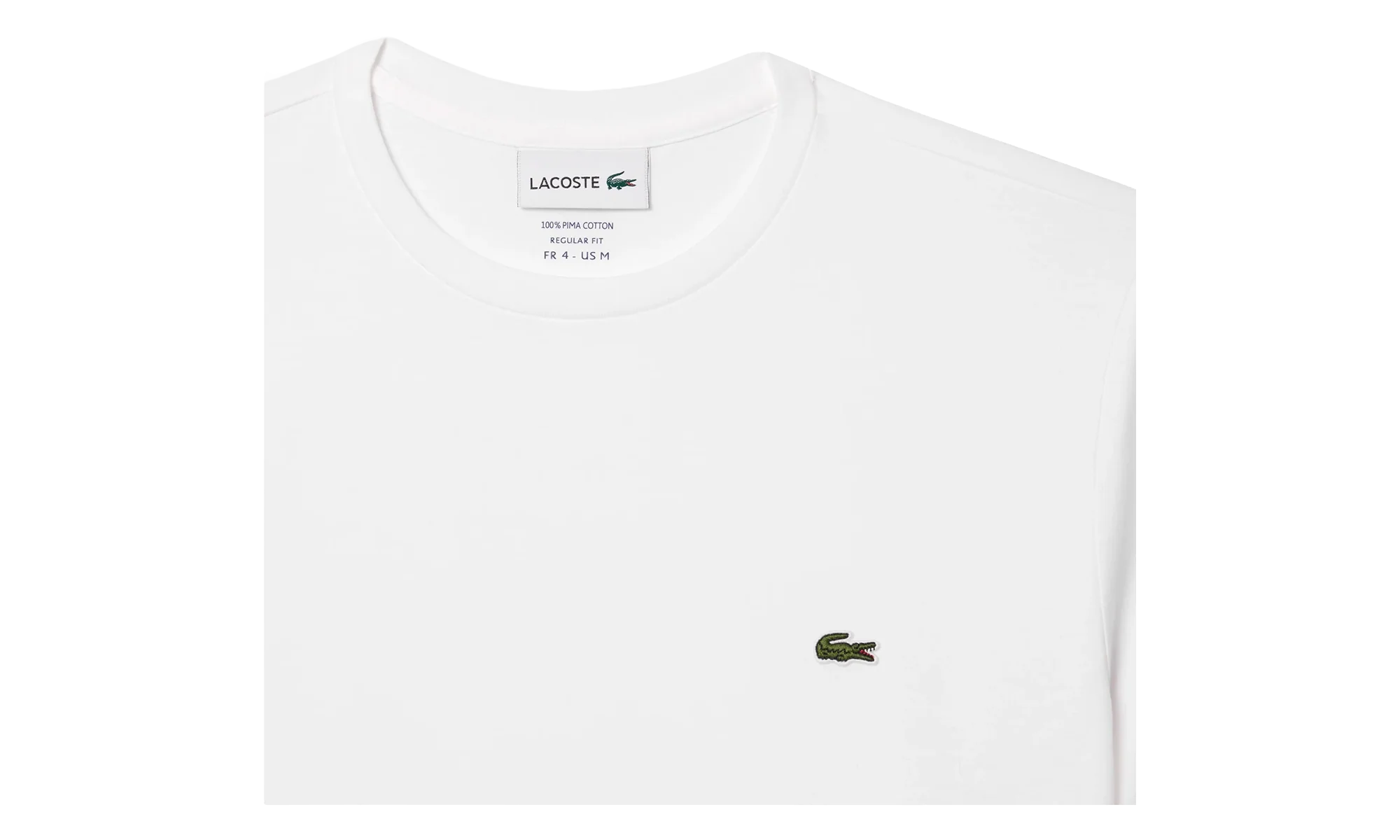 Crew Neck Pima Cotton Jersey T-shirt "White" TH6709 001