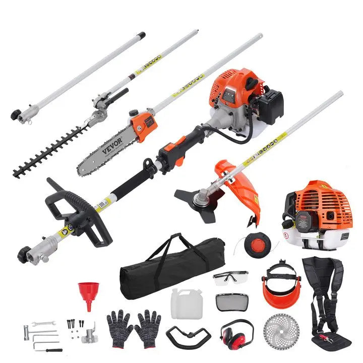 52CC 6-in-1 Gas Powered Yard Tool Set