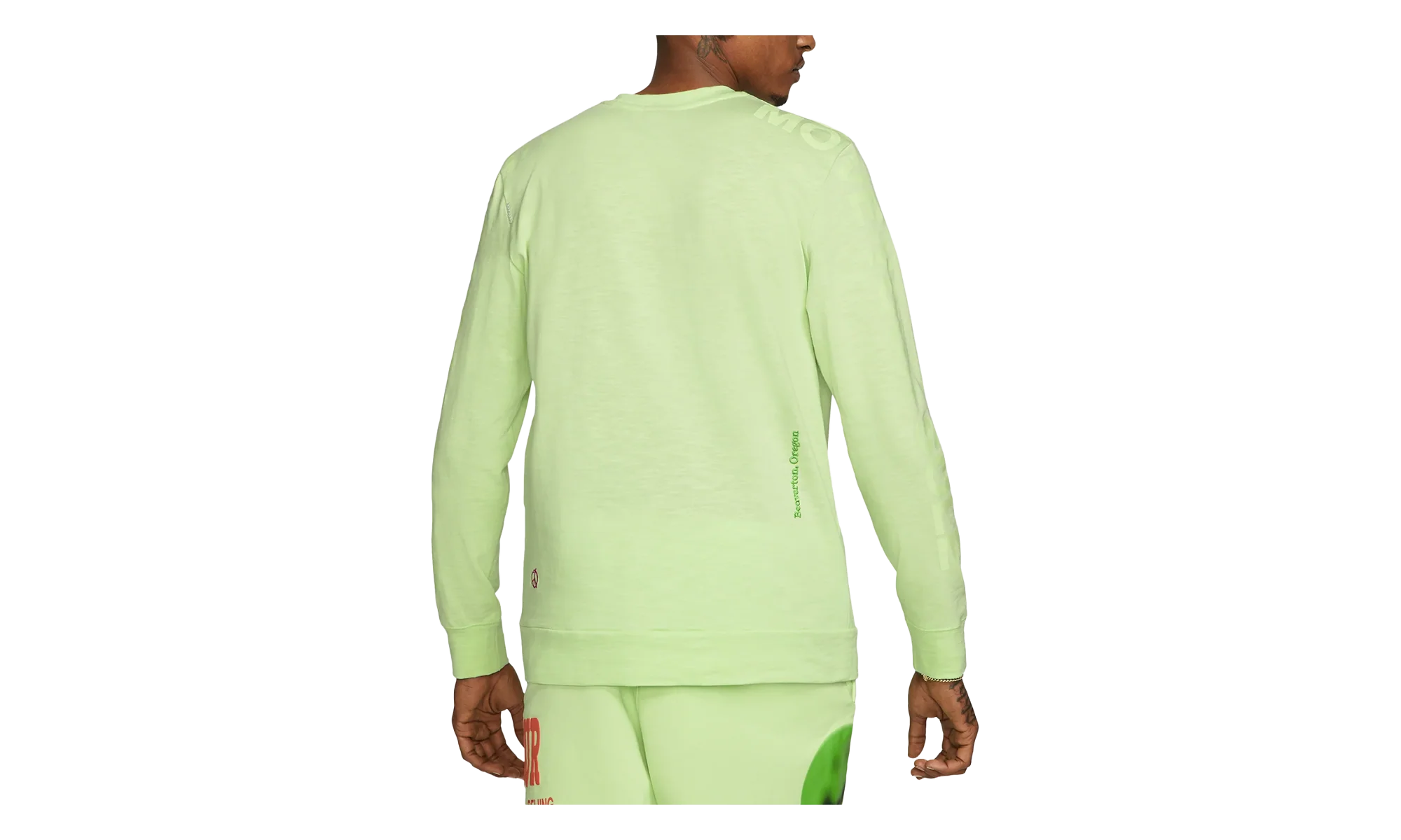 Sportswear World Tour Long Sleeve Shirt "Light Liquid Lime" DA0629 383