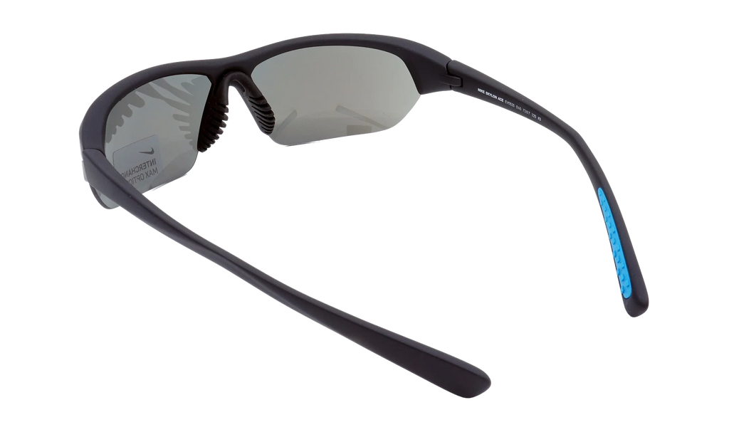 Skylon Ace Sunglasses "Matte Black / Blue Tint / Grey Silver Flash" EV0525 045