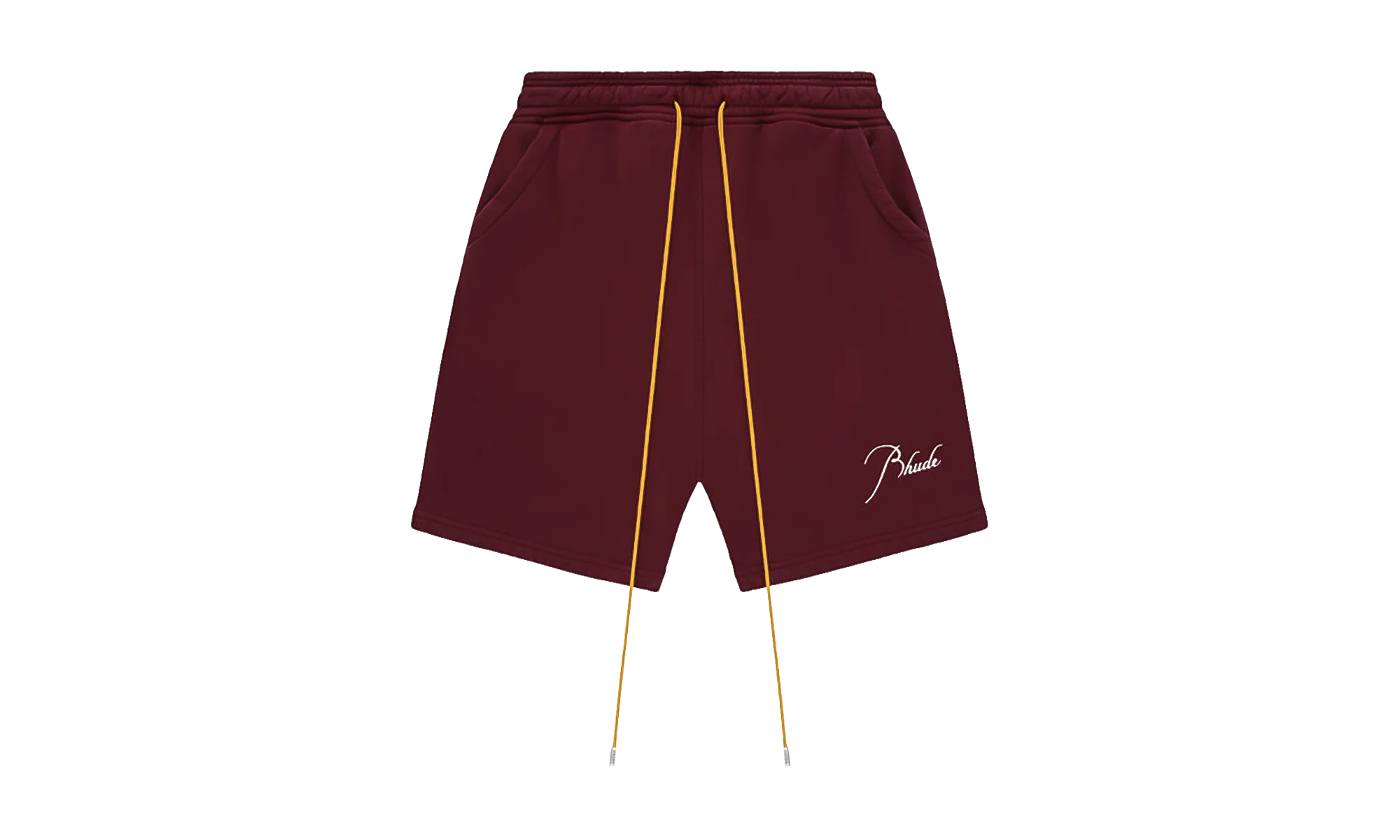 Logo Embroidered Drawstring Sweatshort "Burgundy" RHPF24SH04012