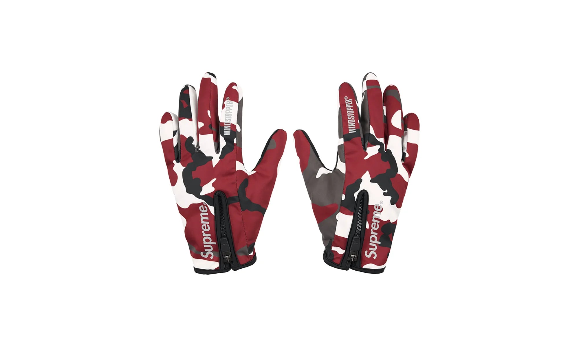 WINDSTOPPER Zip Gloves "FW25 - Red Camo" SU26874