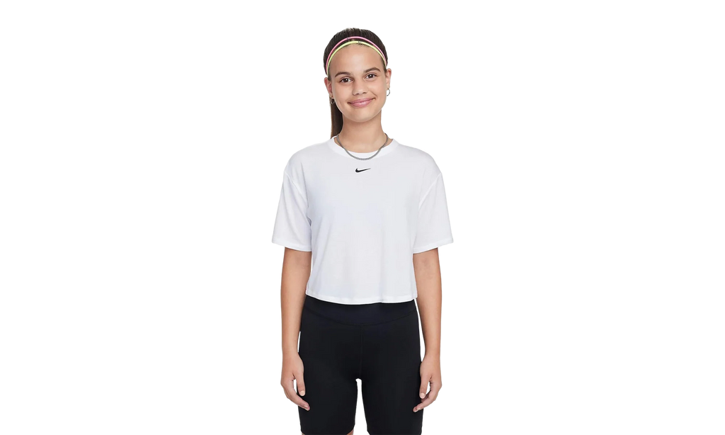 Relaxed Dri-FIT Short-Sleeve Top GS "White / Black" FZ5602 100