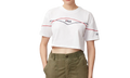 Kana Crop T-Shirt WMNS "White Peacoat Red" LW933298 100