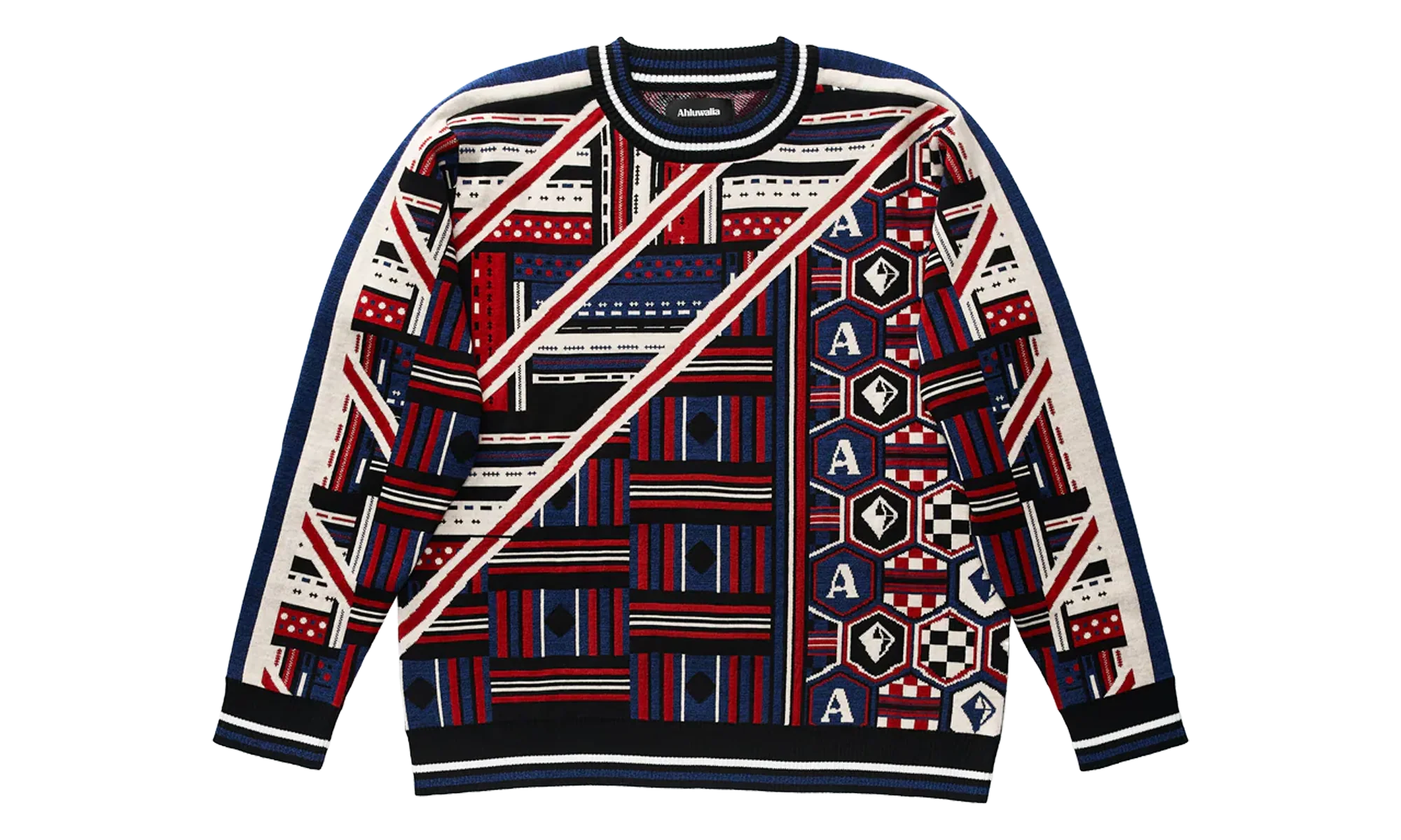 Quadri Knit Jumper "Multi-Color" M AHLU KN005 SS23 YA01 BL