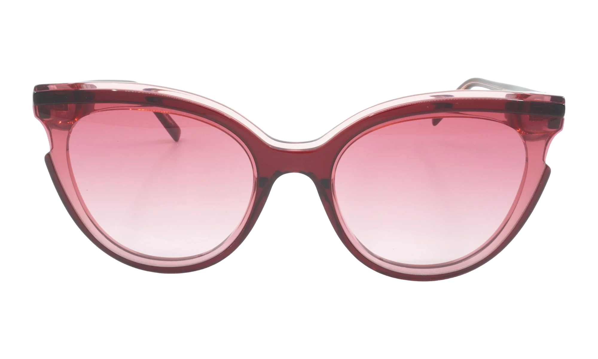 Cat Eye Sunglasses "TRANSPARENT BURGUNDY" MCM706S-605