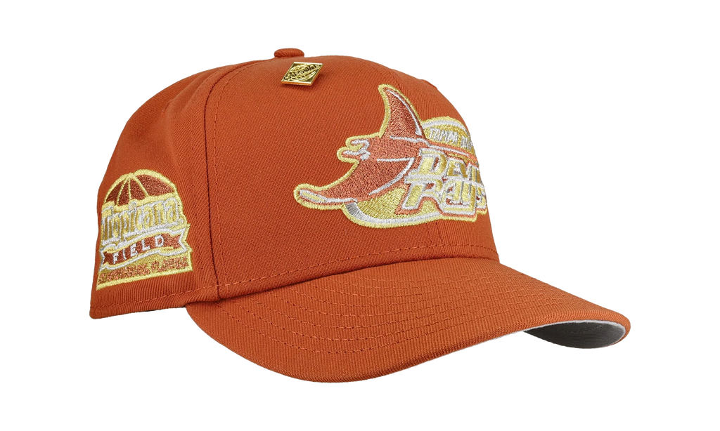 59FIFTY Tampa Bay Rays Tropicana Field Fitted Hat "Burnt Orange Gold" NE388