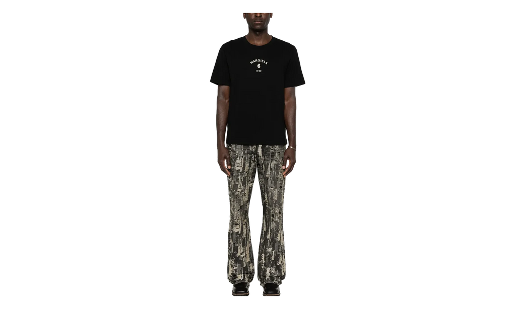 Margiela 6 Printed T-Shirt "Black" SH2GC0038 M20048 900