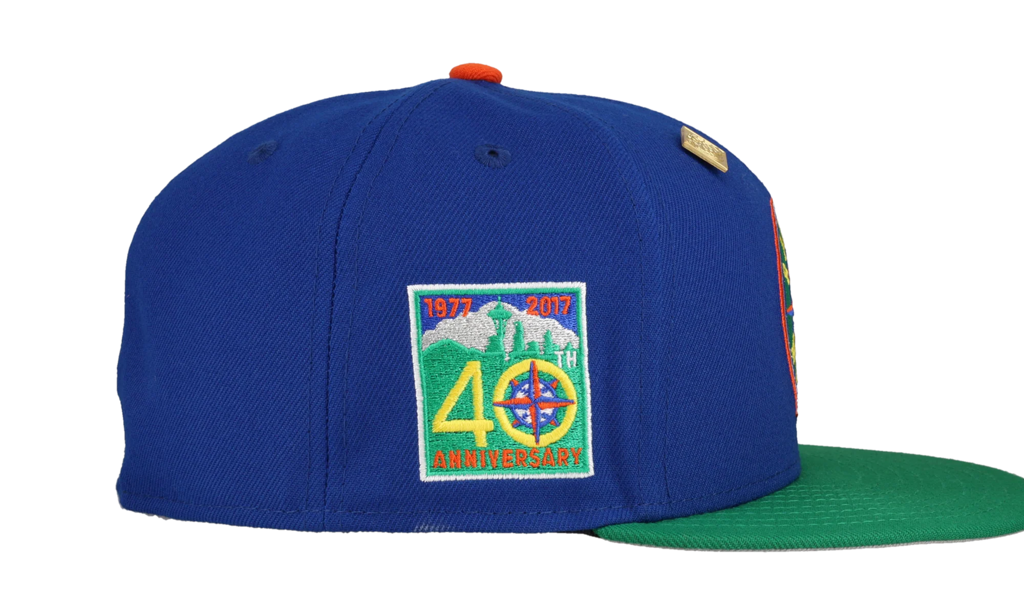 59FIFTY Seattle Mariners 40th Anniversary Patch Fitted Hat "Blue / Green" 123451295379