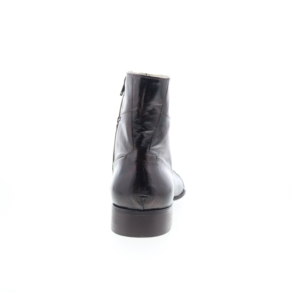 Astton Winnebago 2124 Mens Brown Leather Zipper Casual Dress Boots