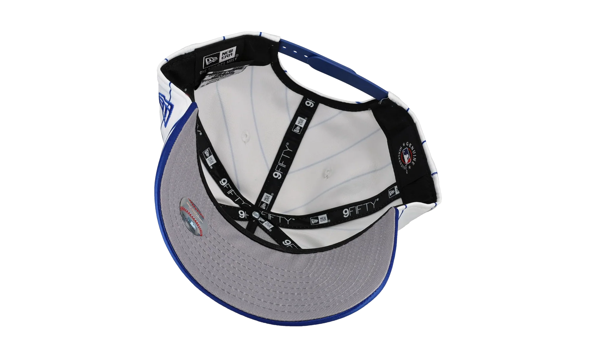 9FIFTY New York Mets Pinwheel A Frame Snapback Hat "White / Royal Blue" NE210