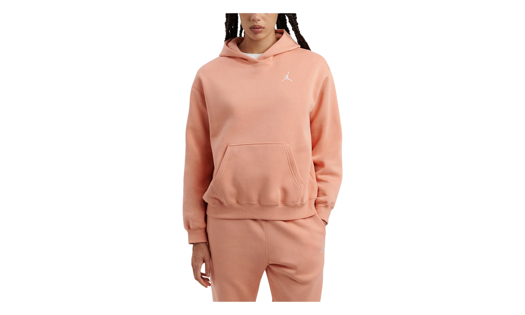 Jordan Brooklyn Fleece Pullover Hoodie WMNS "Light Madder Root / White" FV7071 823