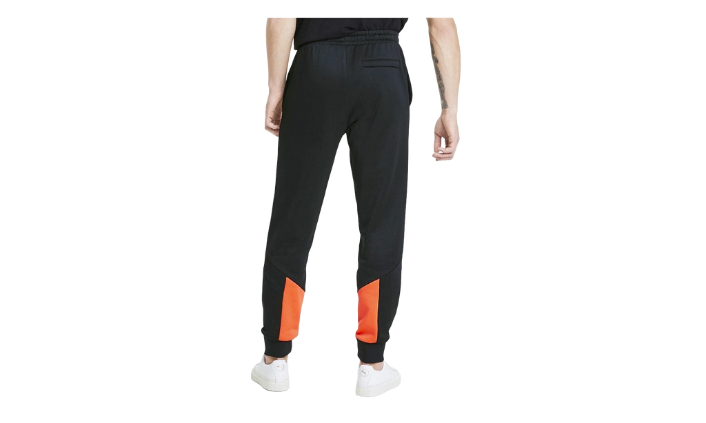 Iconic MCS Track Pants "Puma Black / Lava Blast" 596445 51