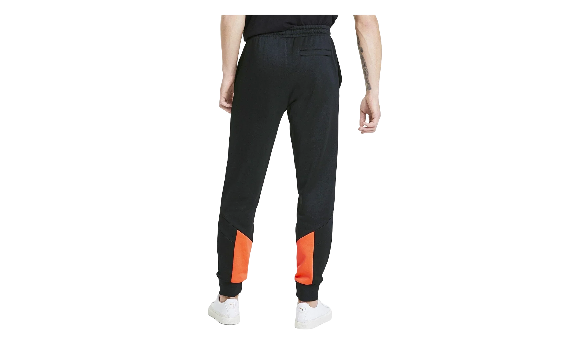 Iconic MCS Track Pants "Puma Black / Lava Blast" 596445 51