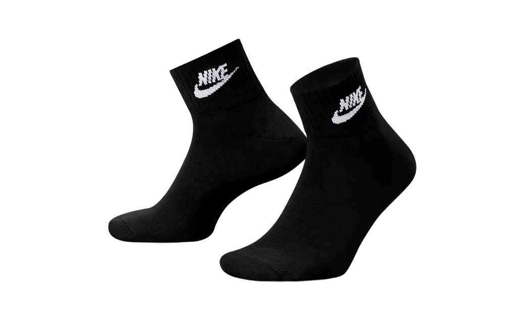 Everyday Essential Ankle Socks (3 Pairs) "White / Black" DX5074 010