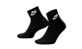 Everyday Essential Ankle Socks (3 Pairs) "White / Black" DX5074 010