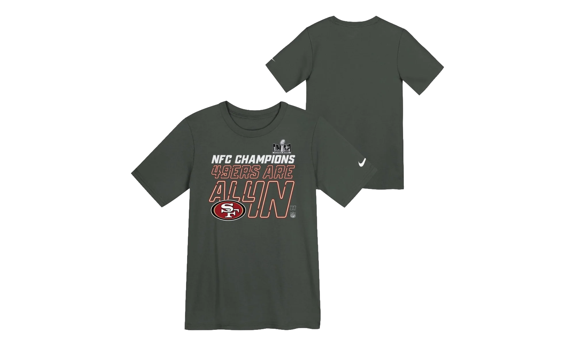 2023 NFC Champions Collection T‑Shirt GS "Locker Room Trophy Tee" 9Z1B7NFJ8ER949