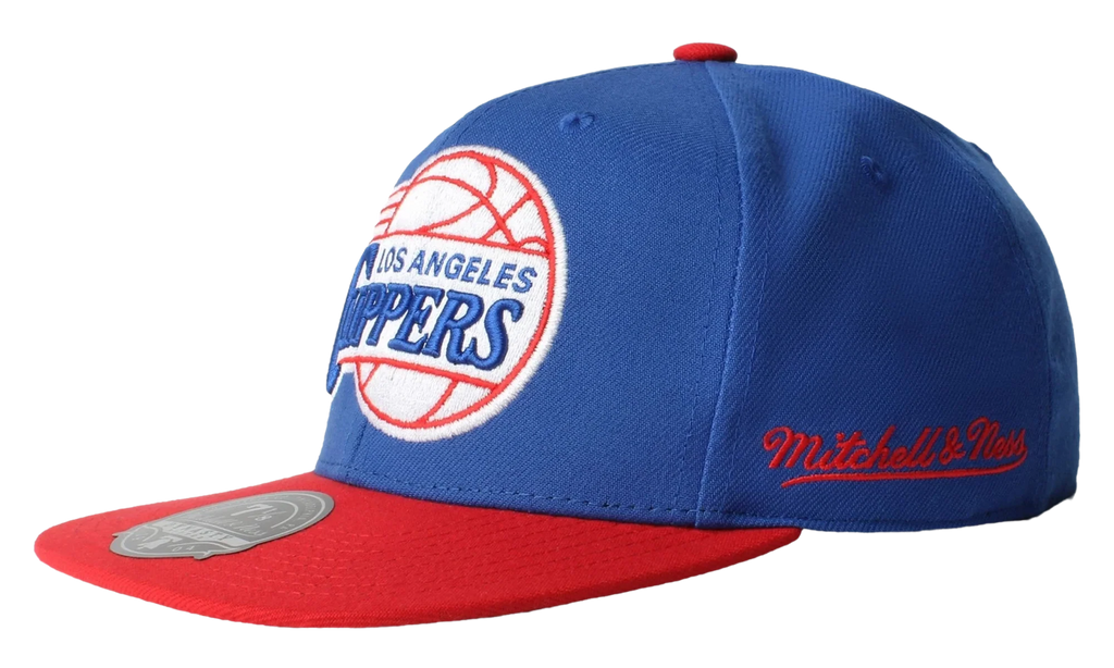 NBA Hardwood Classics Core Side Fitted Cap "Los Angeles Clippers - Royal Red" 6HSFDX21137 LACRYRD