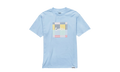 South Hampton Seersucker Patchwork Logo Tee Shirt "Blue" 1542T3860 PWB