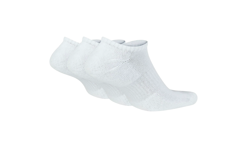Everyday Cushioned Training No-Show Socks "White / Black - (3 Pairs)" SX7673 100