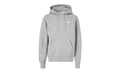 Club Full-Zip Fleece Hoodie "Dark Grey Heather /Light Smoke Grey / White" FN3861 063