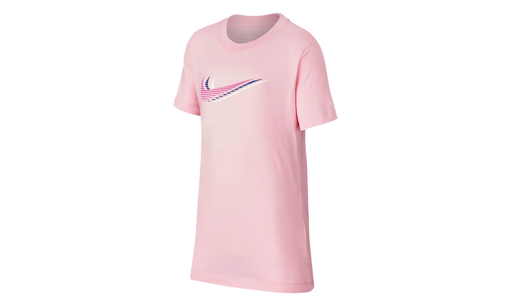 Sportswear Triple Swoosh Tee GS "Pink / White" CU4572 654