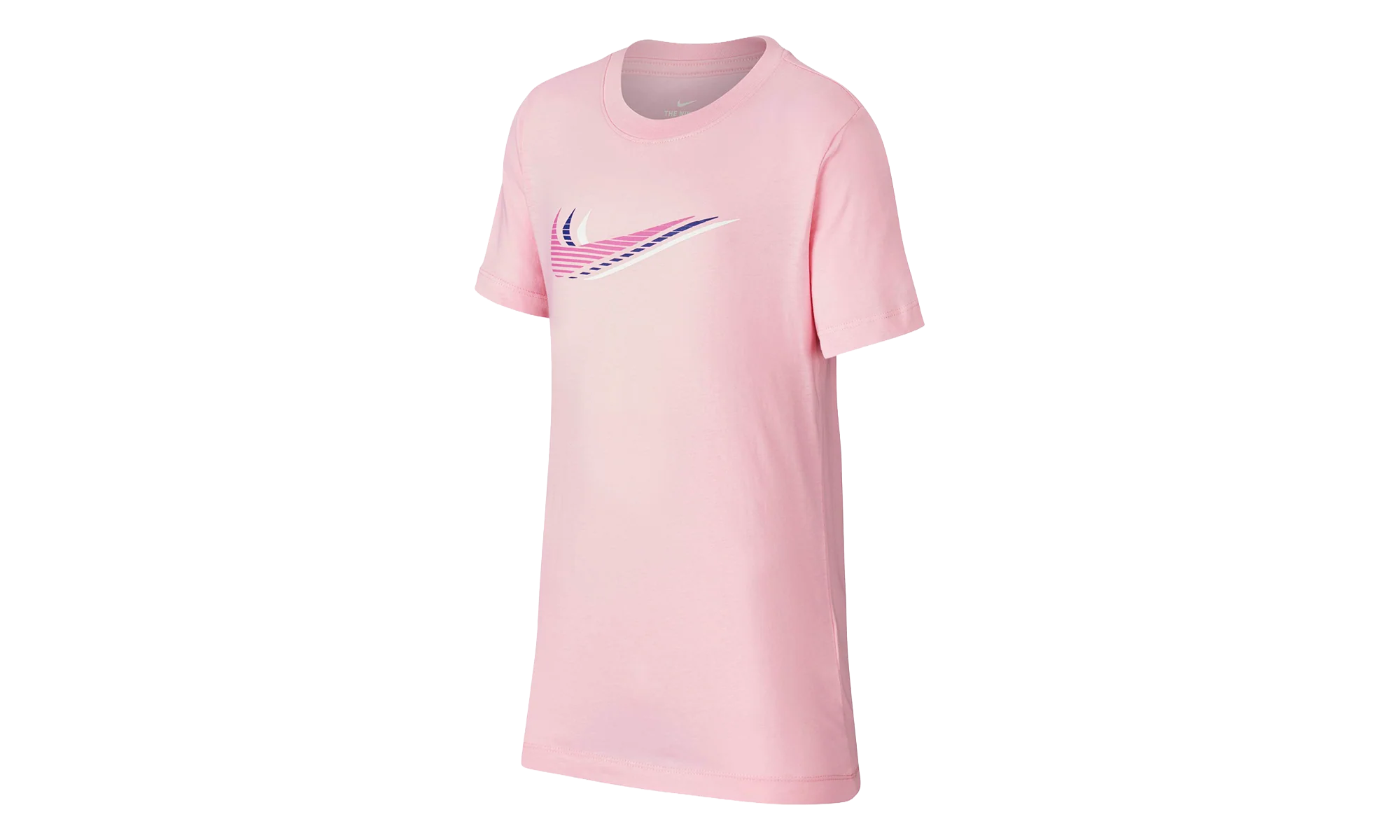 Sportswear Triple Swoosh Tee GS "Pink / White" CU4572 654