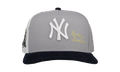 9FIFTY New York Yankees 27x World Series Champs Pinstripe A Frame Snapback Hat "Grey / White / Black" NE270