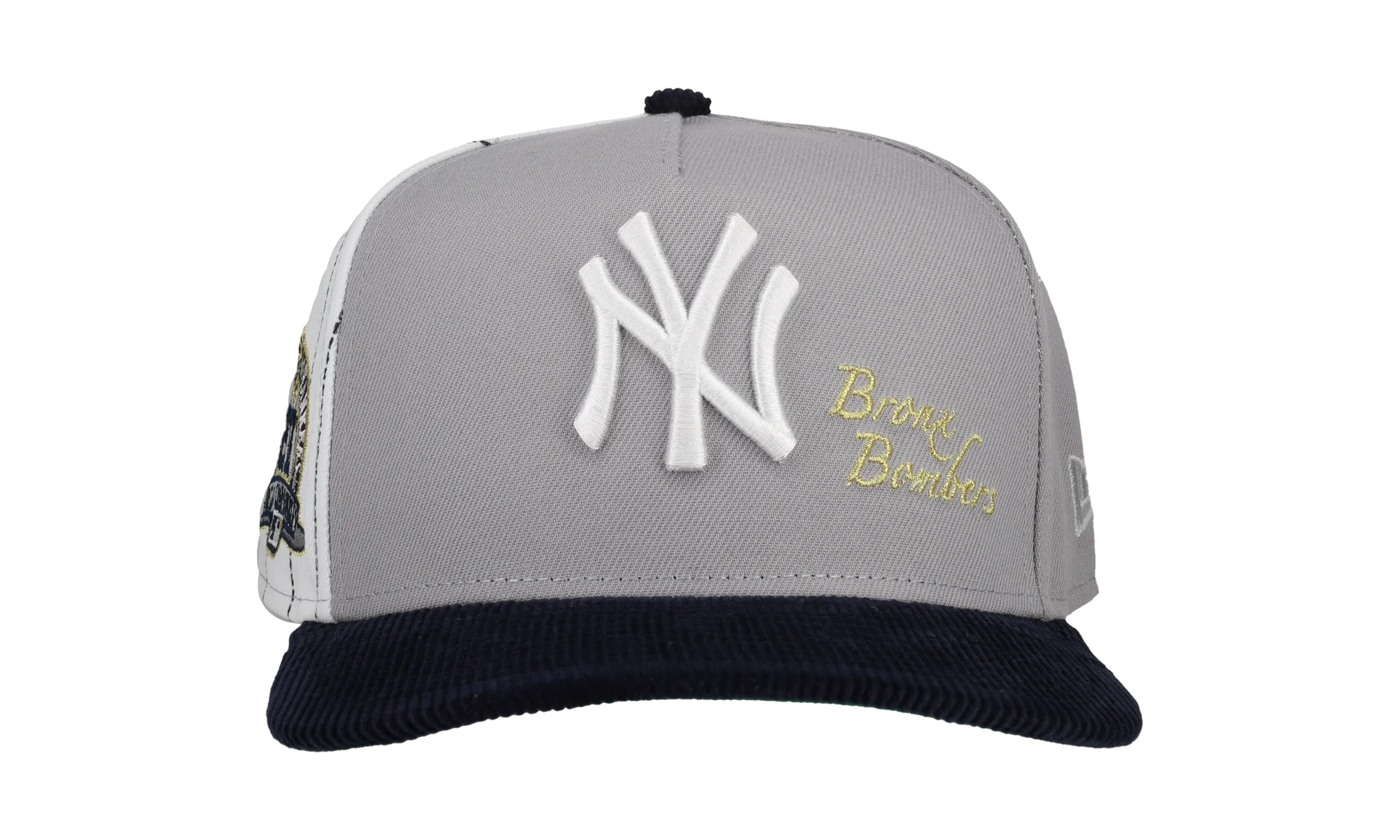 9FIFTY New York Yankees 27x World Series Champs Pinstripe A Frame Snapback Hat "Grey / White / Black" NE270