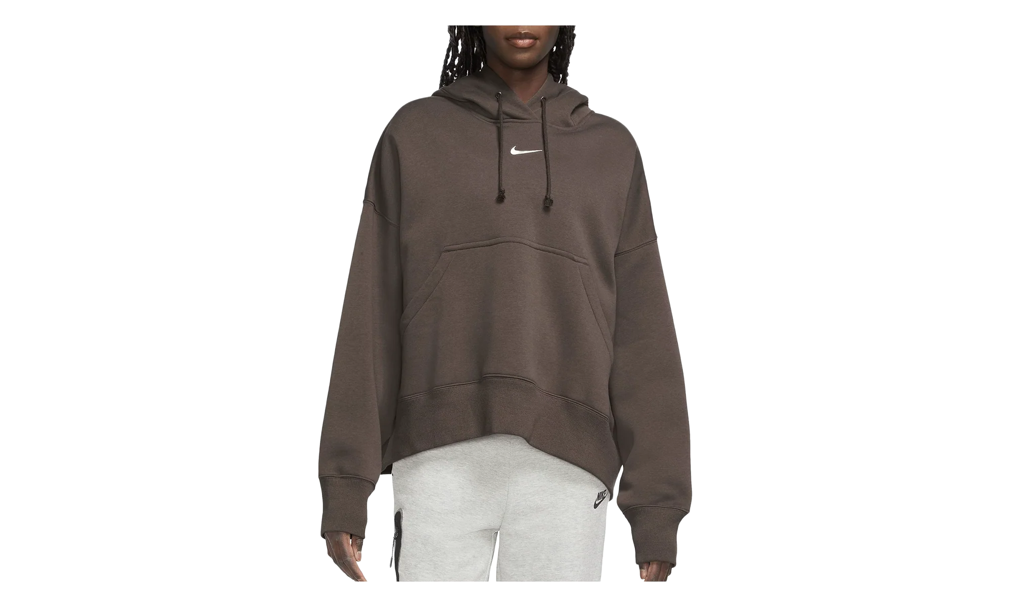 Sportswear Phoenix Fleece Over-oversized Pullover Hoodie WMNS "Baroque Brown / Sail" DQ5858 237