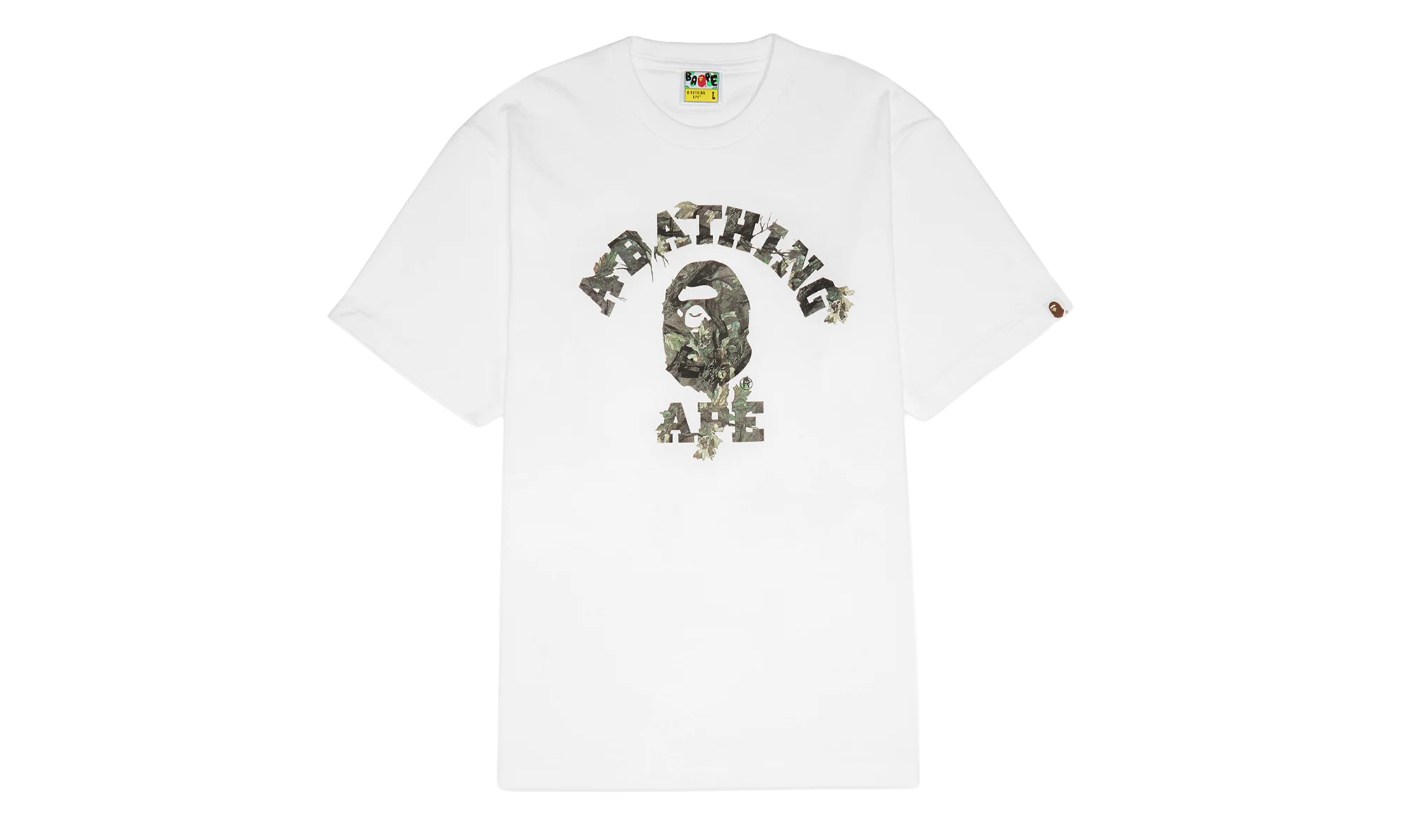 Tree Edge Camo College Tee "White / Brown" 1L80 110 030 WHT