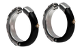 HOOP EARRINGS WITH STAR DETAIL "Black / Silver" SM1VG0050P6478964
