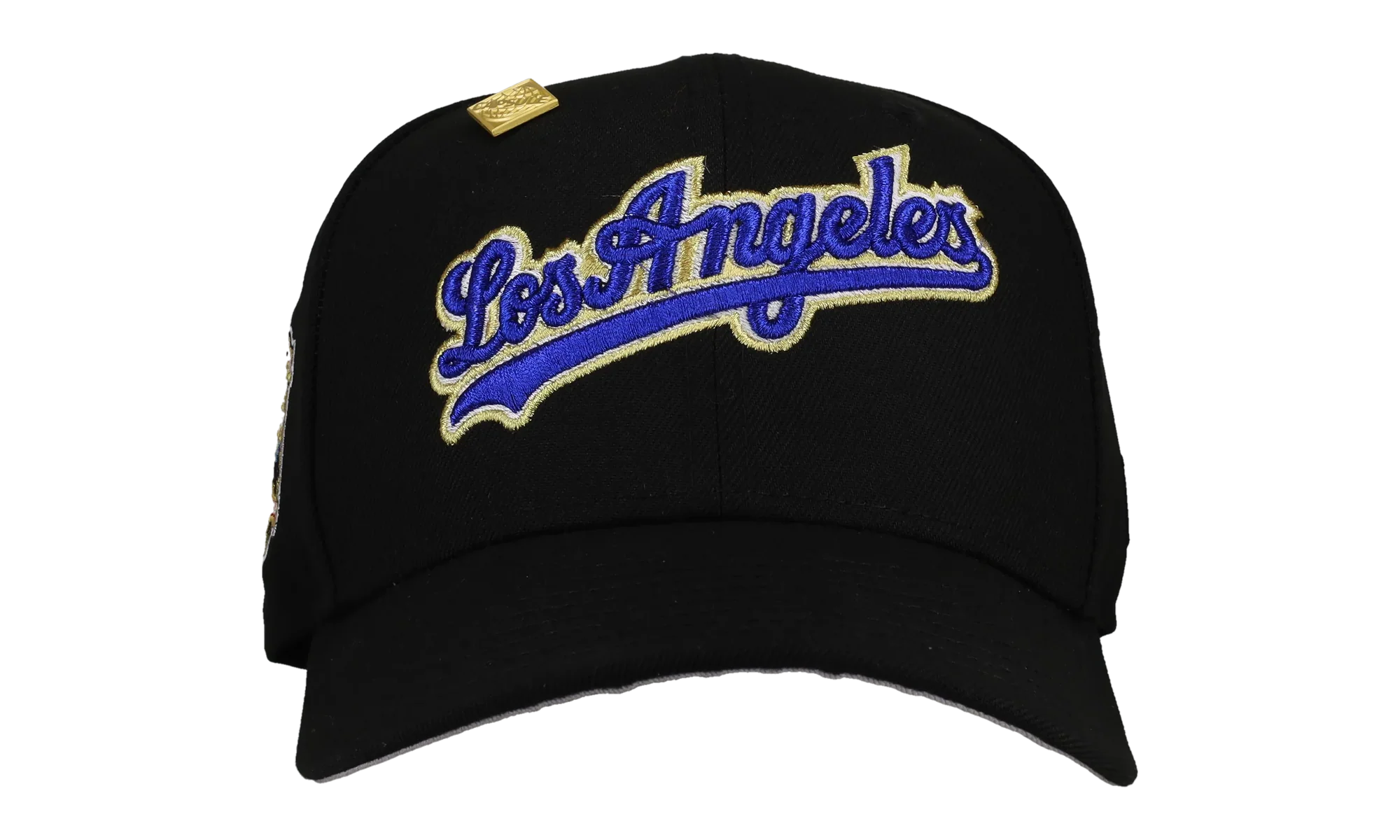 59FIFTY Los Angeles Dodgers 40th Anniversary Fitted Hat "Black Dome - Metallic Script" 123451299828