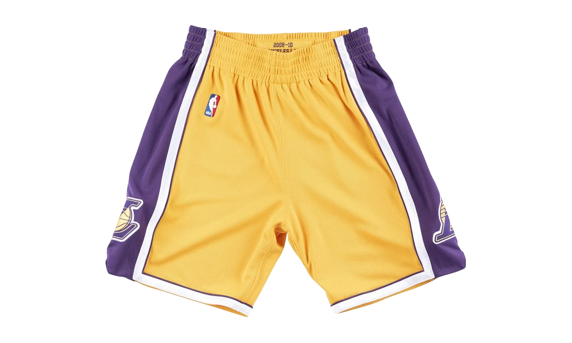 NBA Swingman Basketball Shorts "2009-10 Los Angeles Lakers - Gold" LALLTGD09