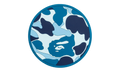 ABC Camo Rubber Coaster "Blue" 001KAK801017M BLU