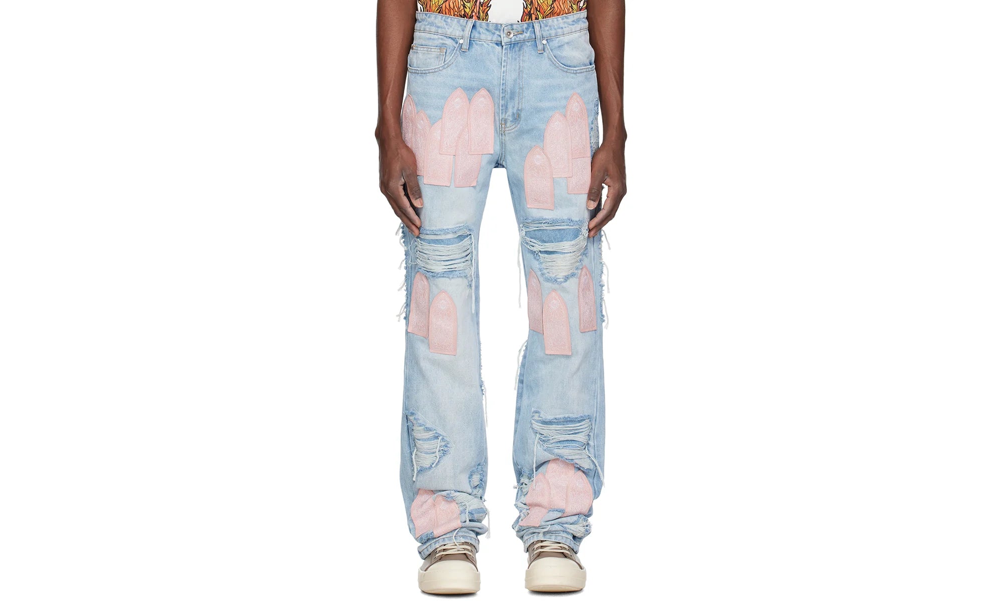 Who Decides War Jeans "Blue Easter Pink" 251389M186006