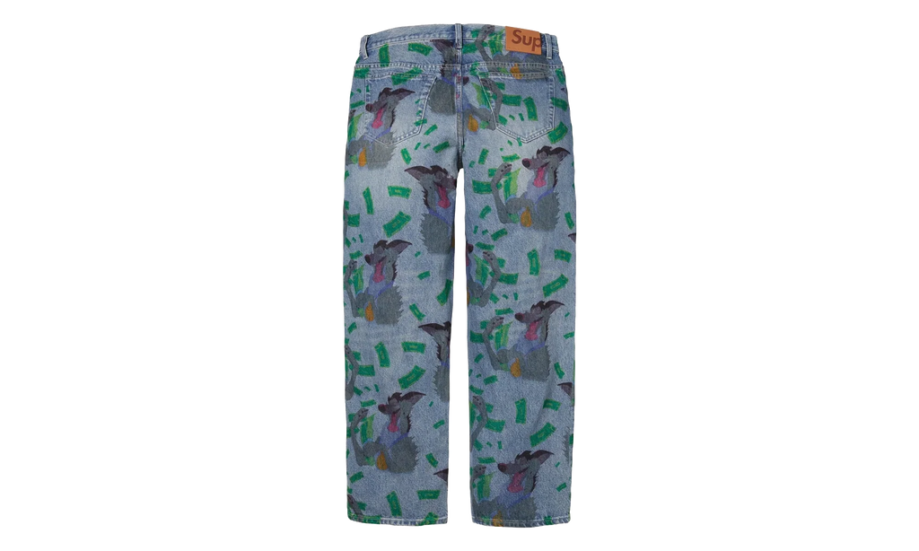 All Dogs Go To Heaven Loose Fit Jean "FW25 - Washed Indigo" SU26919